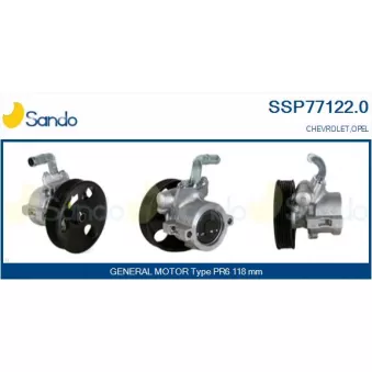 Pompe hydraulique, direction SANDO SSP77122.0