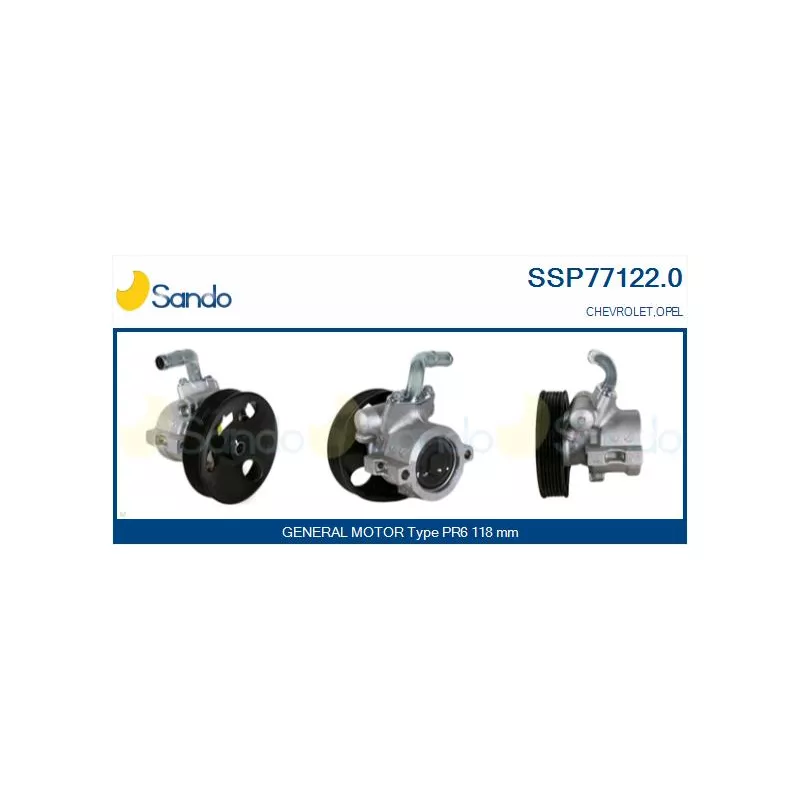 Pompe hydraulique, direction SANDO SSP77122.0