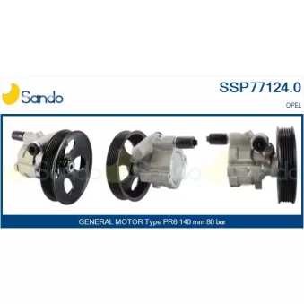 Pompe hydraulique, direction SANDO SSP77124.0