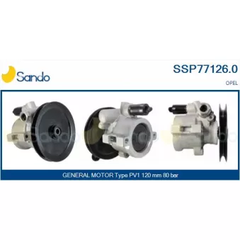 Pompe hydraulique, direction SANDO SSP77126.0