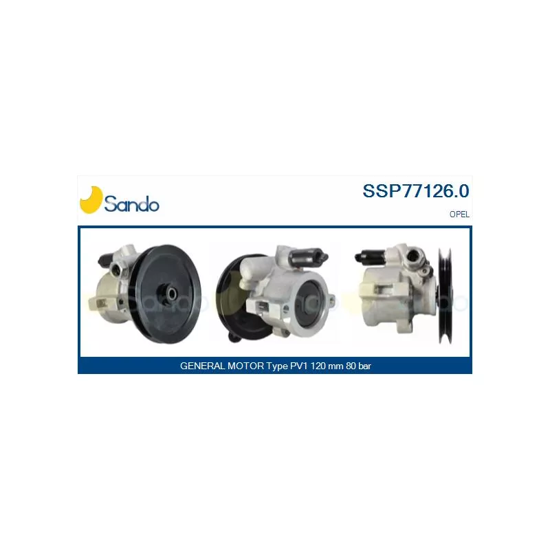 Pompe hydraulique, direction SANDO SSP77126.0