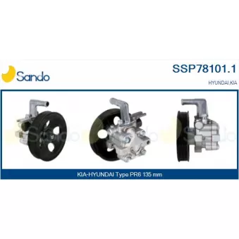 Pompe hydraulique, direction SANDO SSP78101.1