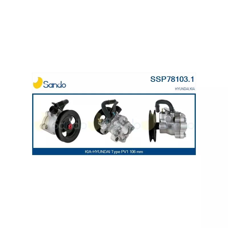 Pompe hydraulique, direction SANDO SSP78103.1