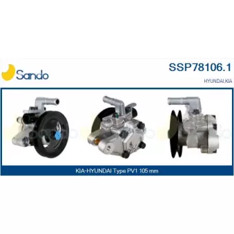 Pompe hydraulique, direction SANDO SSP78106.1
