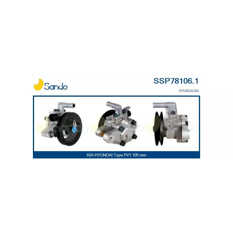 Pompe hydraulique, direction SANDO SSP78106.1