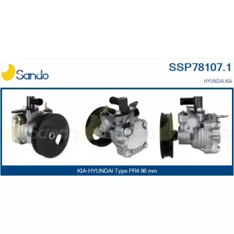 Pompe hydraulique, direction SANDO SSP78107.1