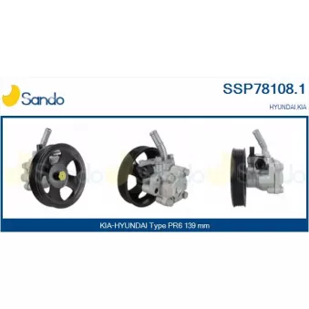 Pompe hydraulique, direction SANDO SSP78108.1