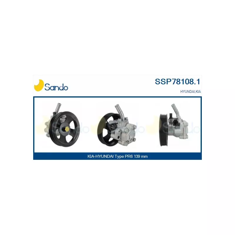 Pompe hydraulique, direction SANDO SSP78108.1