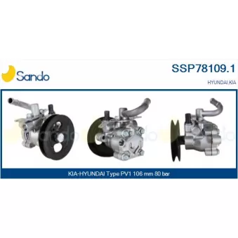 Pompe hydraulique, direction SANDO SSP78109.1
