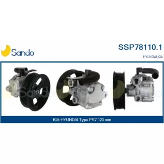 Pompe hydraulique, direction SANDO SSP78110.1