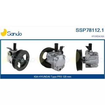 Pompe hydraulique, direction SANDO SSP78112.1