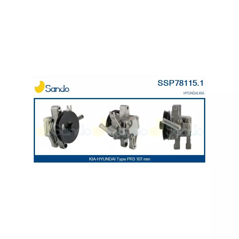 Pompe hydraulique, direction SANDO SSP78115.1
