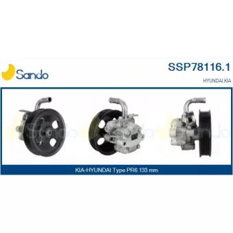 Pompe hydraulique, direction SANDO SSP78116.1