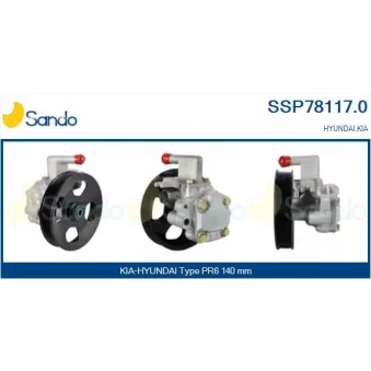 Pompe hydraulique, direction SANDO SSP78117.0