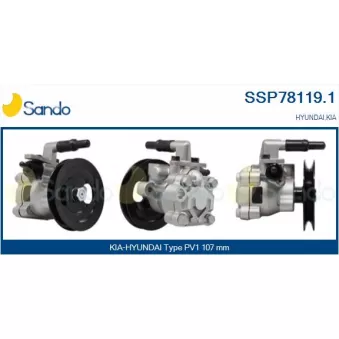 Pompe hydraulique, direction SANDO SSP78119.1