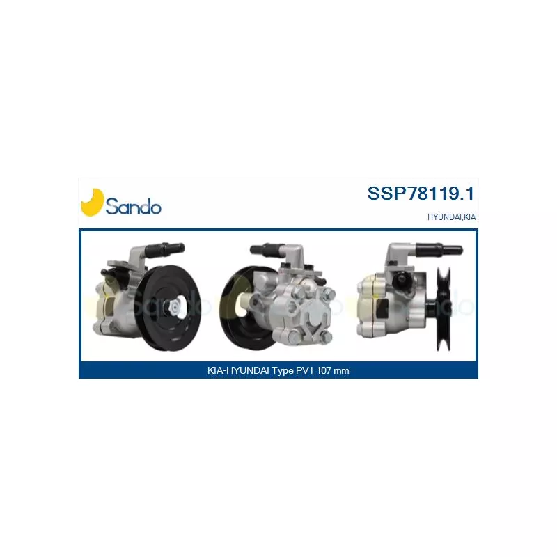 Pompe hydraulique, direction SANDO SSP78119.1