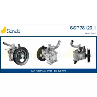 Pompe hydraulique, direction SANDO SSP78120.1