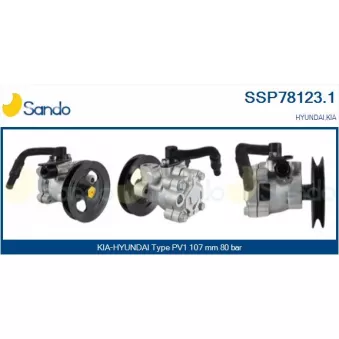 Pompe hydraulique, direction SANDO SSP78123.1