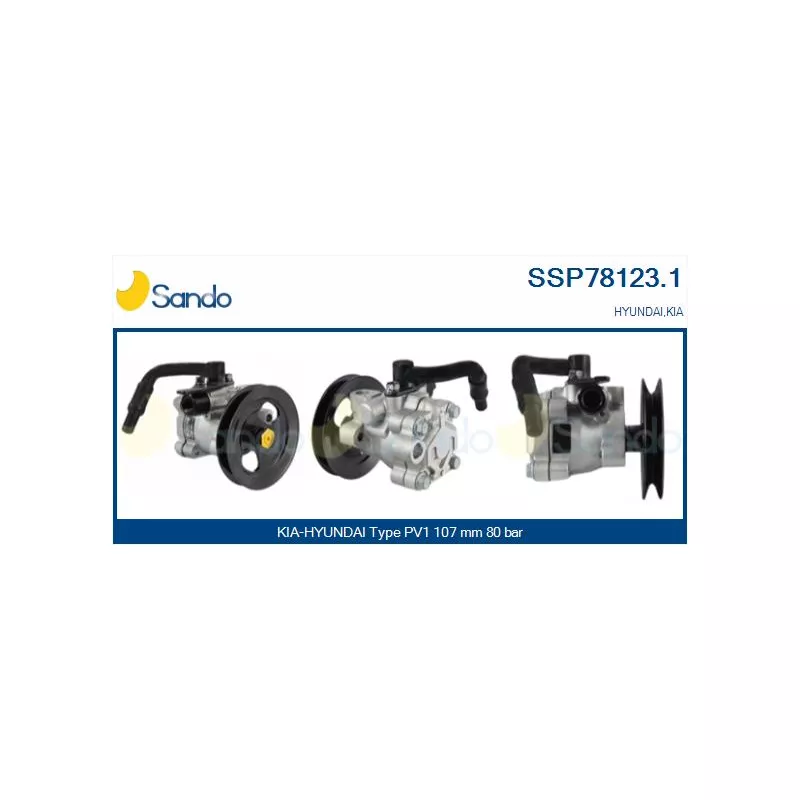 Pompe hydraulique, direction SANDO SSP78123.1