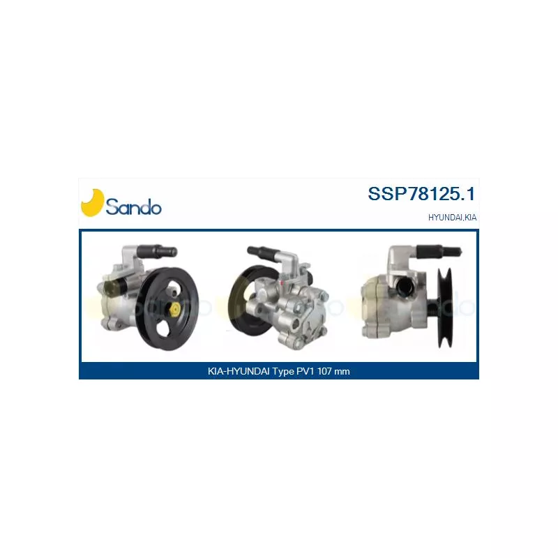 Pompe hydraulique, direction SANDO SSP78125.1