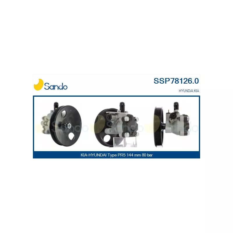 Pompe hydraulique, direction SANDO SSP78126.0