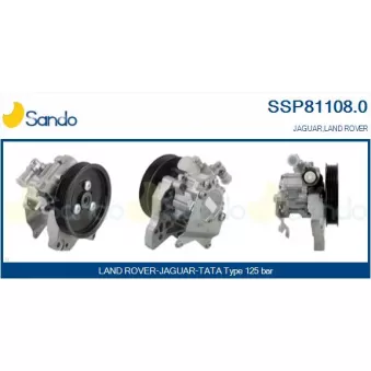 Pompe hydraulique, direction SANDO SSP81108.0