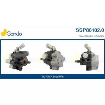 Pompe hydraulique, direction SANDO SSP86102.0