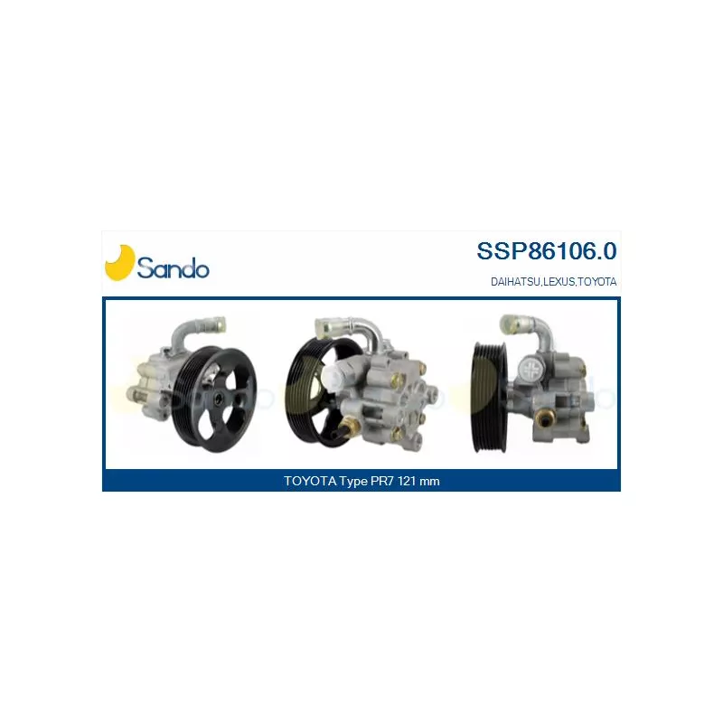 Pompe hydraulique, direction SANDO SSP86106.0