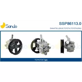 Pompe hydraulique, direction SANDO