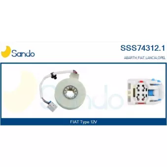 Détecteur de l'angle de braquage SANDO SSS74312.1
