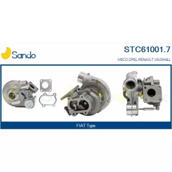 Turbocompresseur, suralimentation SANDO STC61001.7