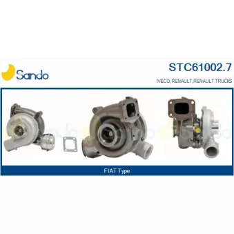 Turbocompresseur, suralimentation SANDO STC61002.7