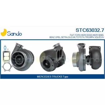 Turbocompresseur, suralimentation SANDO STC63032.7