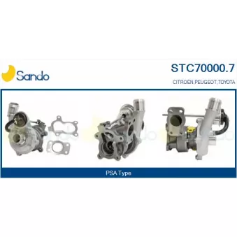 Turbocompresseur, suralimentation SANDO STC70000.7