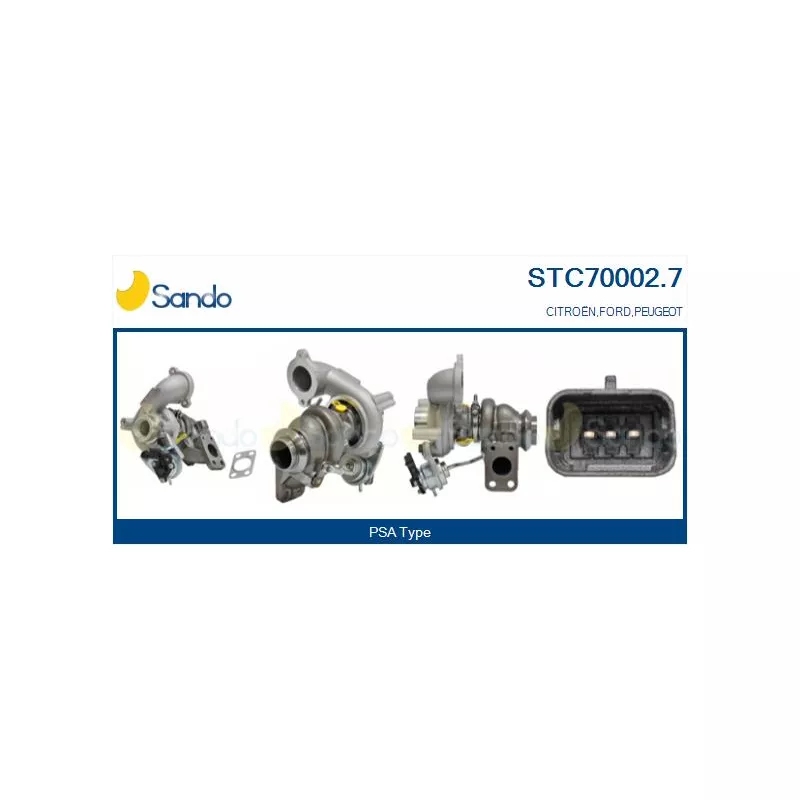 Turbocompresseur, suralimentation SANDO STC70002.7