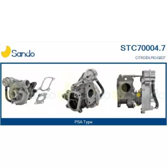 Turbocompresseur, suralimentation SANDO STC70004.7