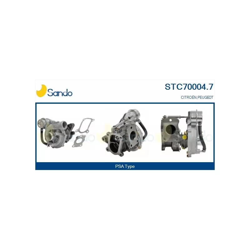 Turbocompresseur, suralimentation SANDO STC70004.7