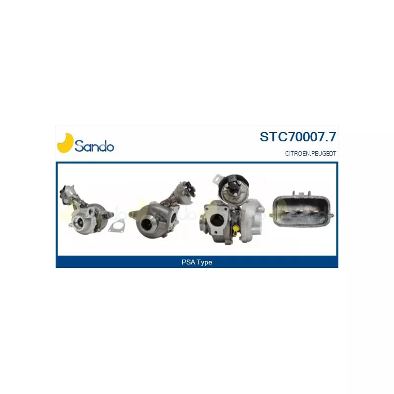 Turbocompresseur, suralimentation SANDO STC70007.7