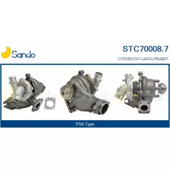 Turbocompresseur, suralimentation SANDO STC70008.7
