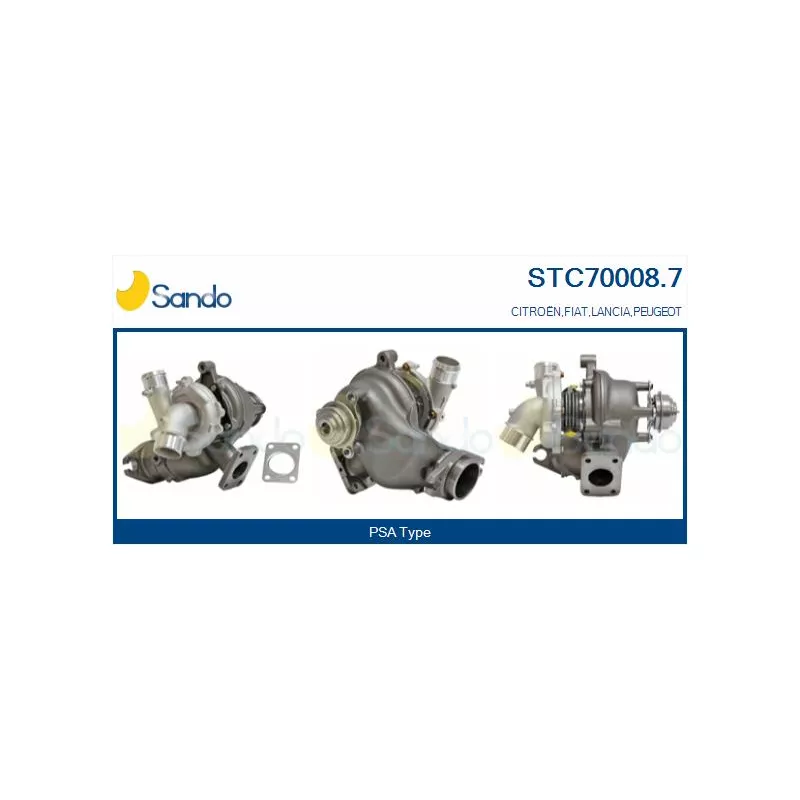 Turbocompresseur, suralimentation SANDO STC70008.7