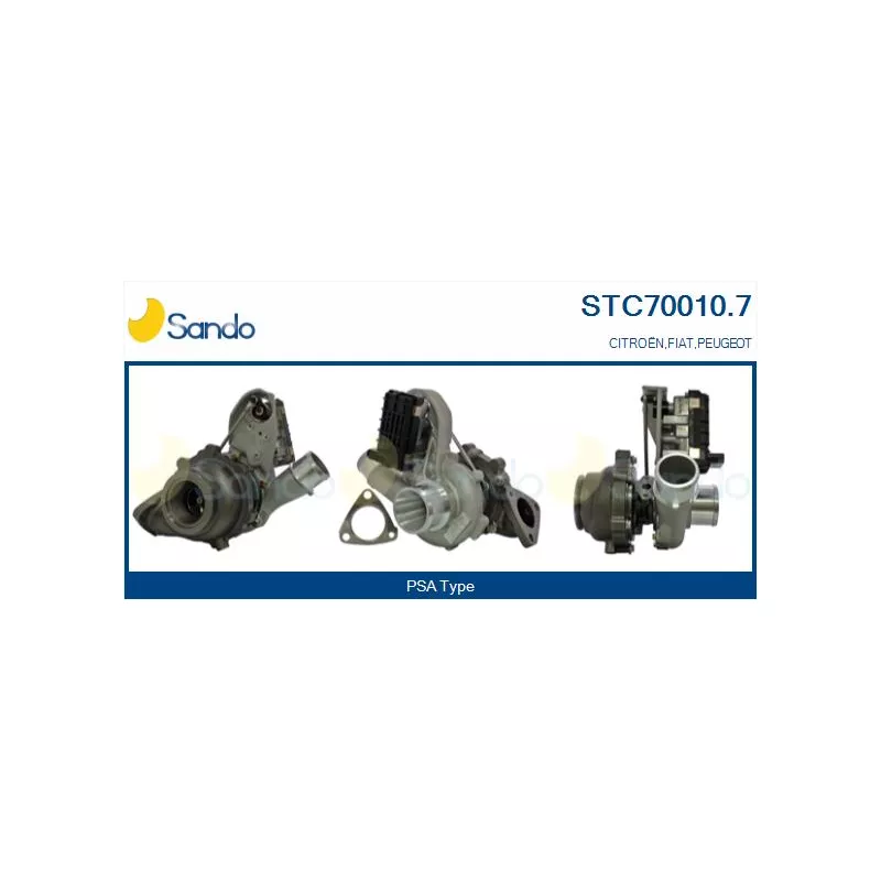 Turbocompresseur, suralimentation SANDO STC70010.7