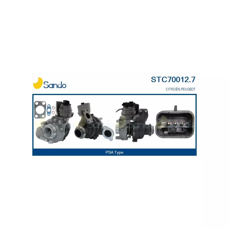 Turbocompresseur, suralimentation SANDO STC70012.7