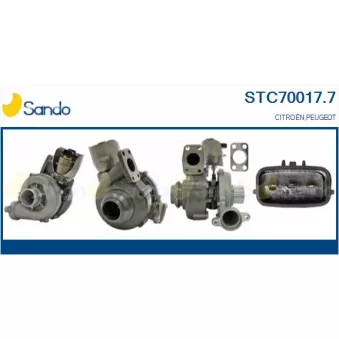 Turbocompresseur, suralimentation SANDO STC70017.7