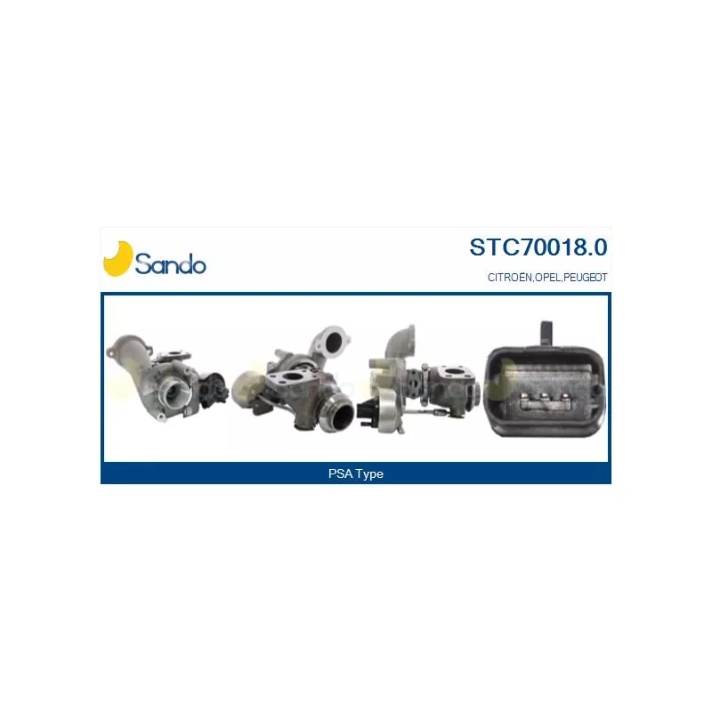 Turbocompresseur, suralimentation SANDO STC70018.0