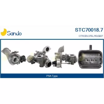 Turbocompresseur, suralimentation SANDO STC70018.7