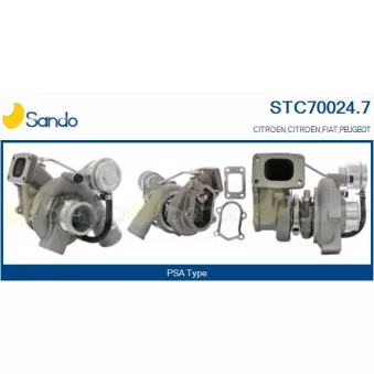 Turbocompresseur, suralimentation SANDO STC70024.7