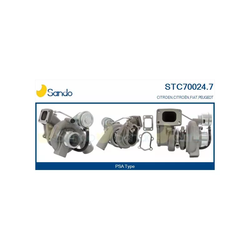 Turbocompresseur, suralimentation SANDO STC70024.7