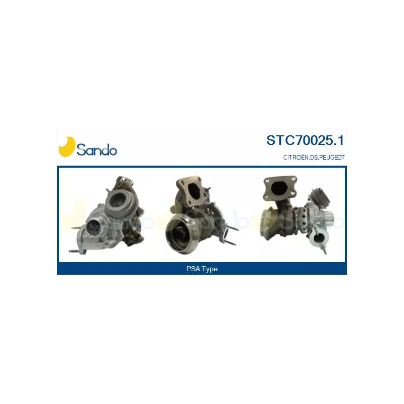 Turbocompresseur, suralimentation SANDO STC70025.1