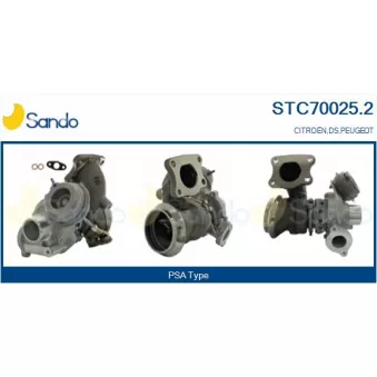 Turbocompresseur, suralimentation SANDO STC70025.2