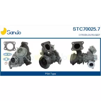 Turbocompresseur, suralimentation SANDO STC70025.7